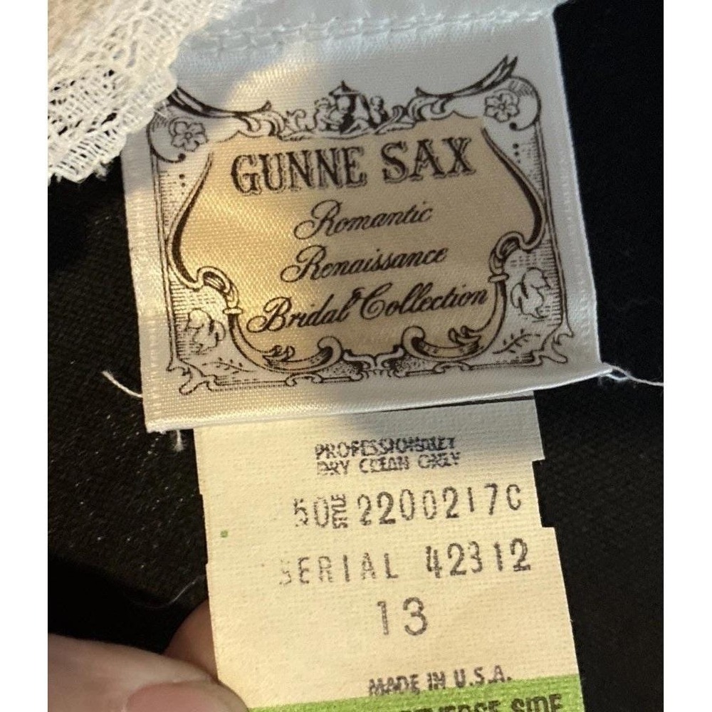 VTG Gunne Sax Romantic Renaissance Bridal Collection Lace Dress Gown Sz 13 - Picture 11 of 17